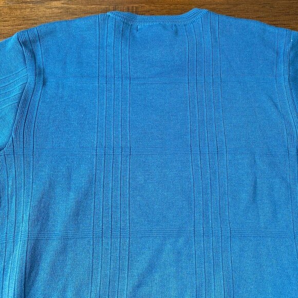 GEOFFREY BEENE Men Light Sweater in Blue - Size Madium - Picture 4 of 5